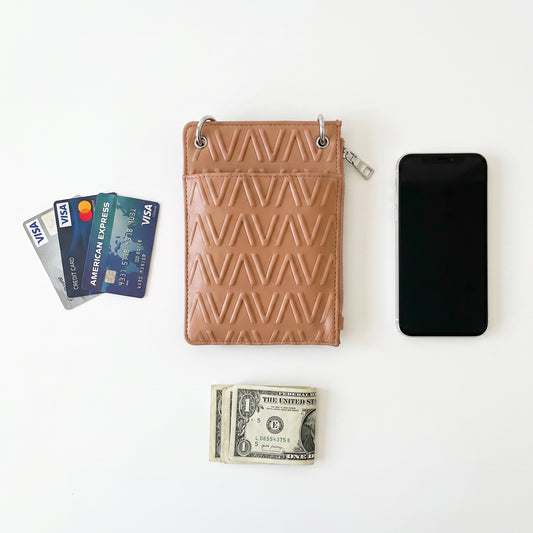 Slim Wallet Phone Crossbody (Unisex) Nude