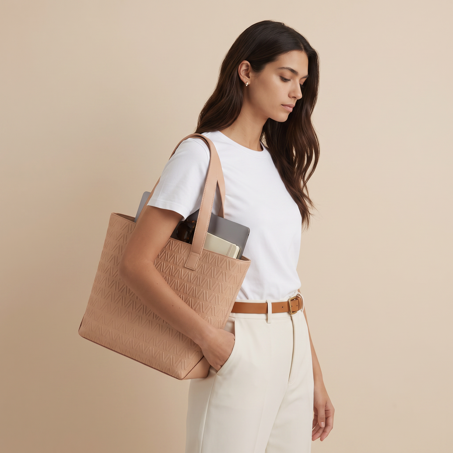Mary Zip Top Tote