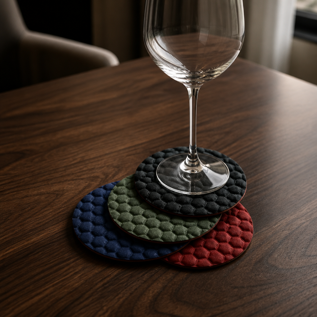 Dot Cushioned Coaster Sets of (4)