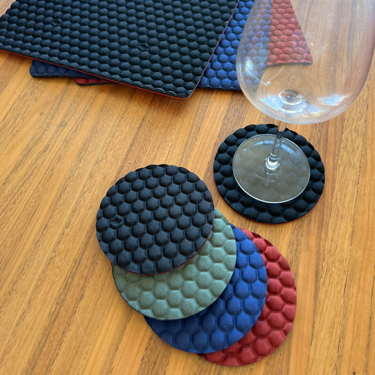 Dot Cushioned Coaster Sets